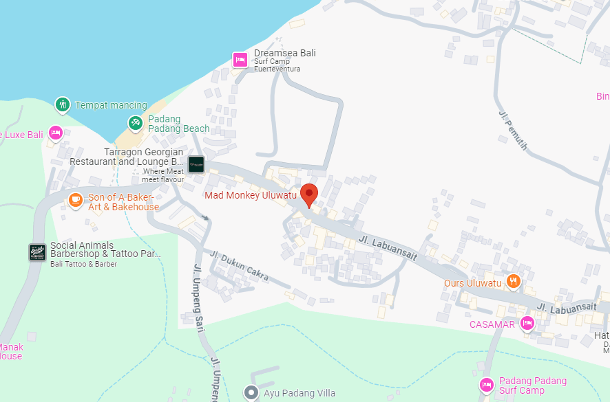 Jl. Labuansait No.72, Pecatu, Kec. Kuta Sel., Kabupaten Badung, Bali 80361