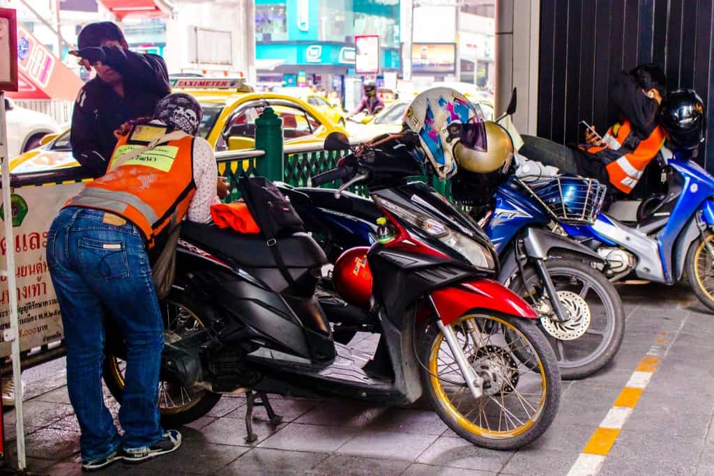 How to get around Bangkok: Hop on a motorbike taxi if you are running late