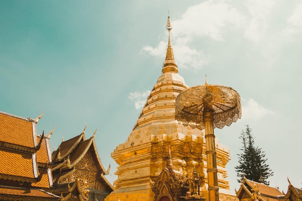 Chiang Mai temple on a mountain: Wat Phra That Doi Suthep