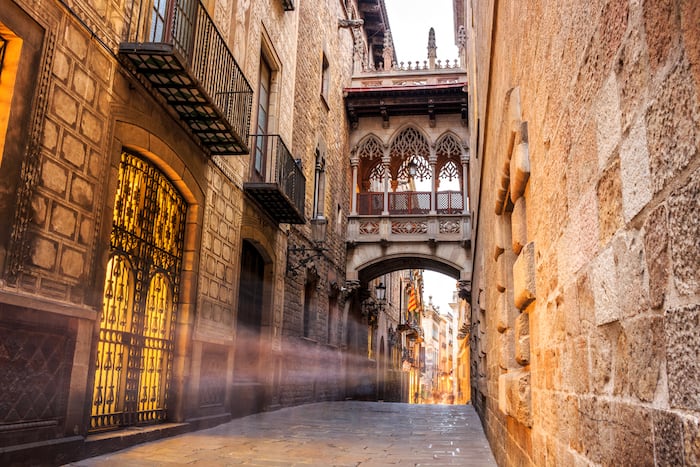 Gothic Quarter in Barcelona