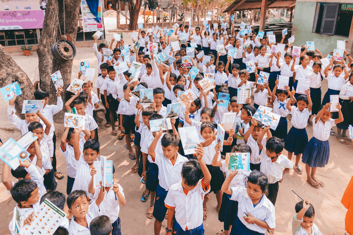 Siem Reap School books gifts