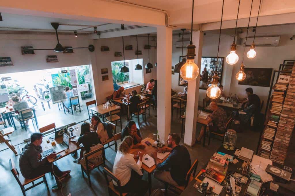 Cafe & Library in Siem Reap: Footprint Cafes - Vegetarian and Vegan Restaurants in Siem Reap 2019