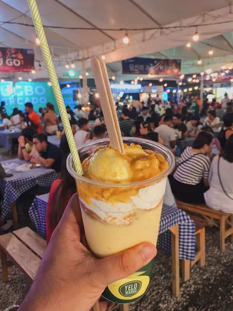 Yelo Mango shake mango ice cream mango float cebu sugbo mercado
