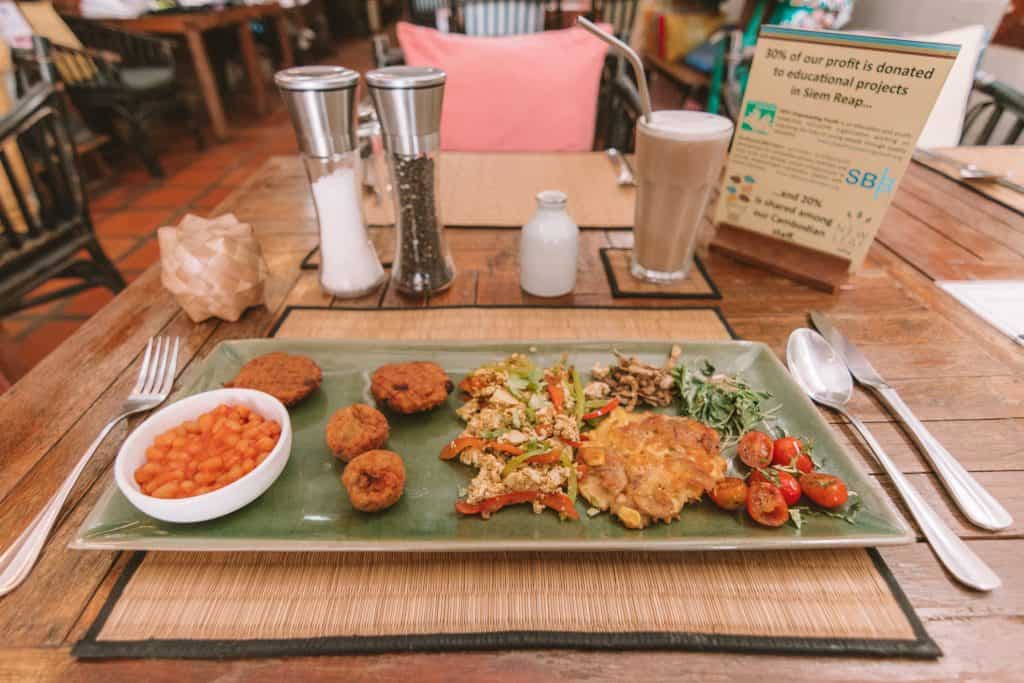 Vegan and Vegetarian Food in Siem Reap: Eat lunch at New Leaf Eatery - How to Spend 48 Hours in Siem Reap, Cambodia