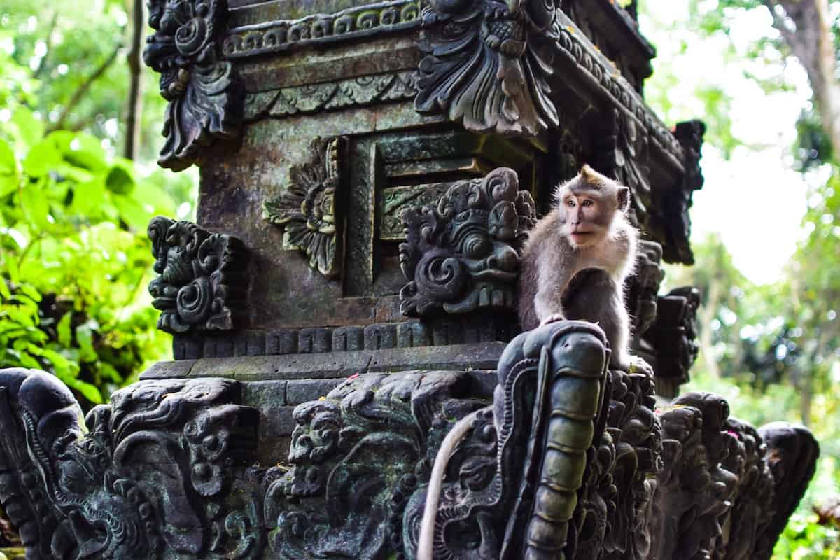 Ubud Monkey Forest statue
