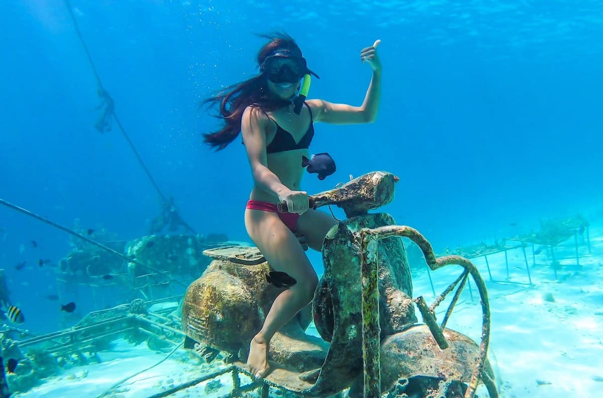 11. Underwater Vespas - The Most Instagrammable Spots on Gili Trawangan