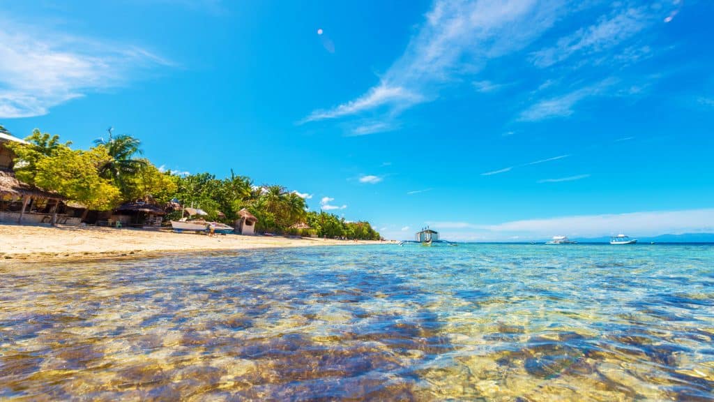 2.Basdaku White Beach and Panagsama Beach, Moalboal - 8 Backpacker Budget-Friendly Beaches in Cebu