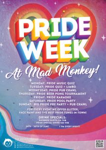 Pride Week Mad Monkey